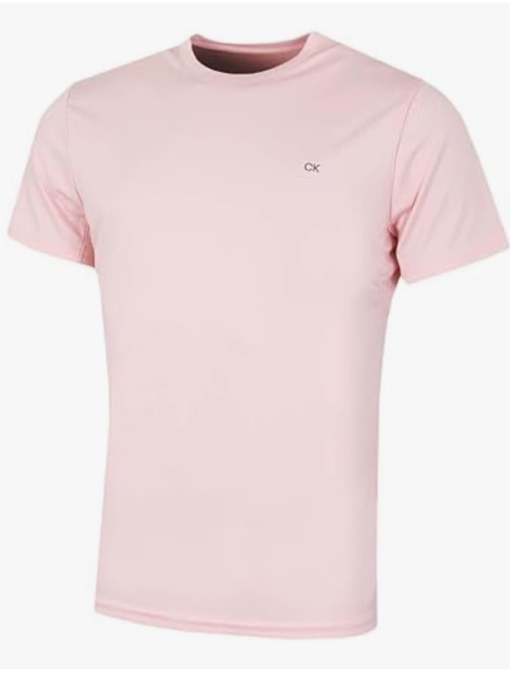 Calvin Klein Men’s Classic Crew Neck T-Shirt in Light Pink Liquid Touch